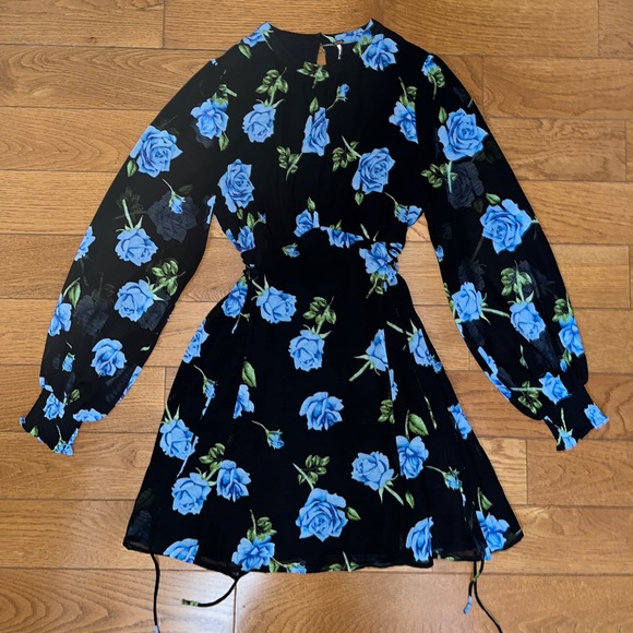 NWT Free People floral lace up dress size small - Picture 4 of 7